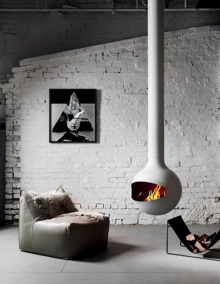 Kamin, Drinnen, Lampe, Person, Gesicht