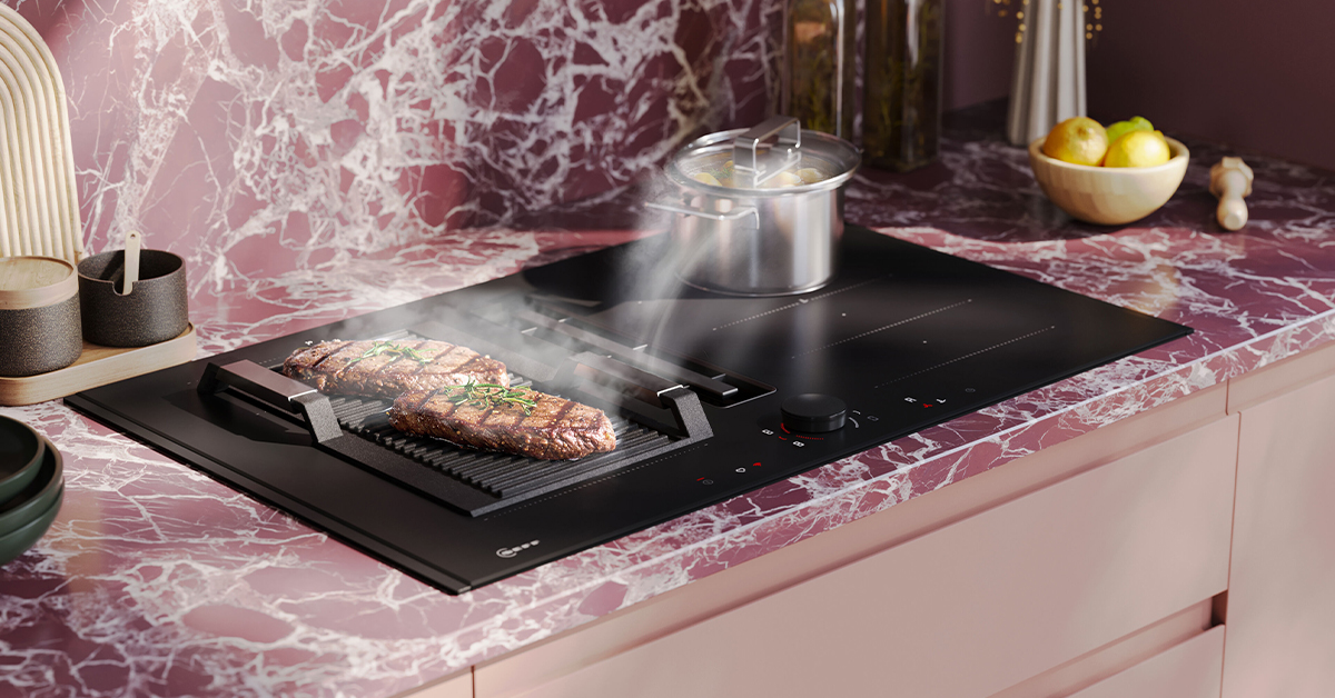 Kochfeld, Drinnen, Küche, BBQ, Grillen