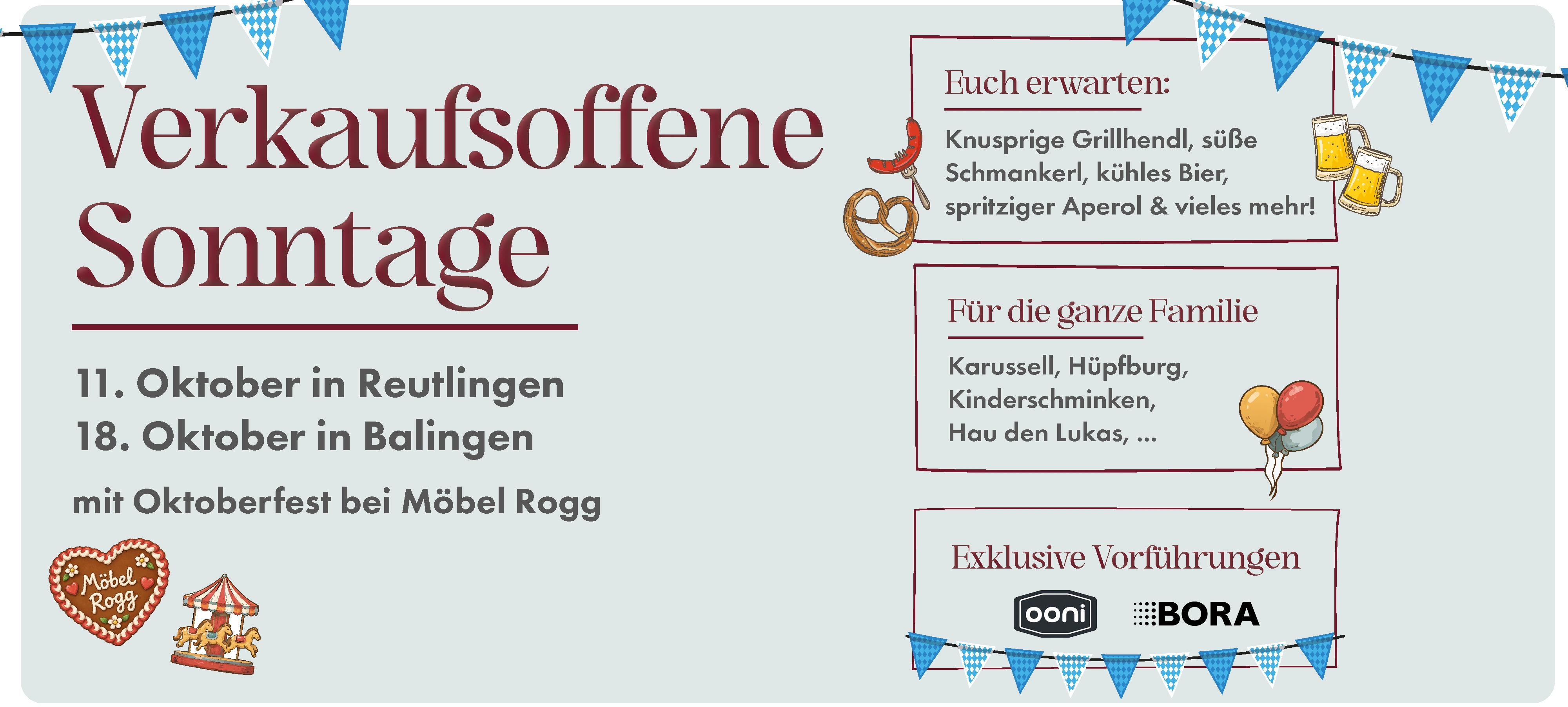 verkaufsoffener Sonntag in Balingen und Reutlingen