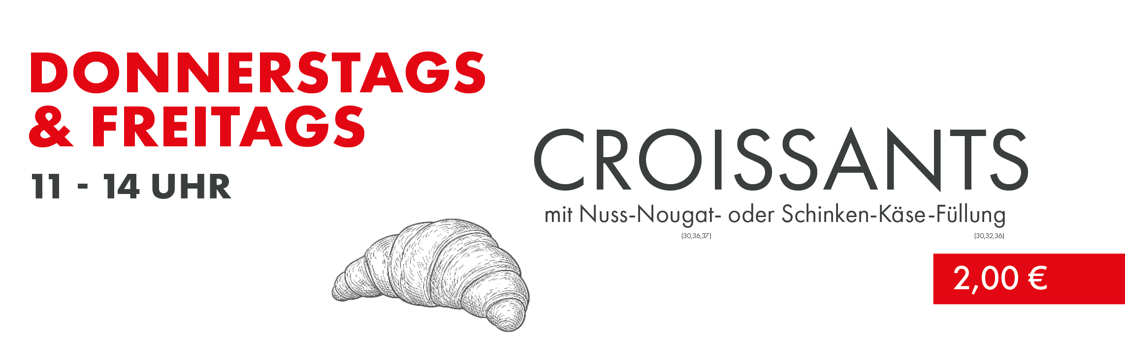 croissant, croissants, Bäckerwaren, Backware, Blätterteiggebäck